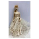 Vtg 1959-1962 Wedding Barbie & Stand
