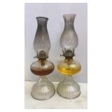 Antique Oil Pair