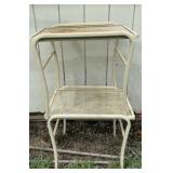 (2) Metal Patio Side Tables