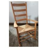 Wood Rocking Chair with woven seat