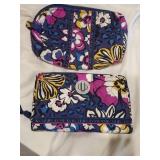 Vera Bradley Wallet & makeup bag, matching