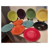 Fiesta modern 9" china plates (10)