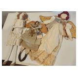 Angel Dolls, cloth, primitive style