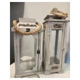 Lantern Style Candle holders (2)