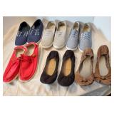 Slip on deck shoes & others (6 pair)