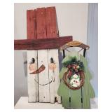 Snowman & Sled Christmas decorations