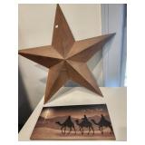 Star - metal, Oh Holy Night canvas