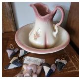 Bowl & Pitchers, Heart Ornaments