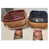 Longaberger Lg.  & Med. Berry Baskets