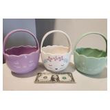 Easter Baskets (3), porcelain