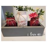 Valentines Decoration, Box & Jars