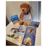 Bedtime Story Books & a Plush Bear