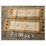 Faith Family Friends banners & letters