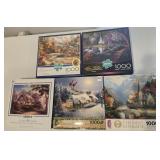 Jig Saw Puzzles, 1000 pieces, (5)