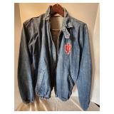 Denim Jacket, IU patch, Size Large