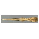Indianapolis letter opener, brass