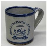 Bastine Pottery advertising coffee cup, 1996