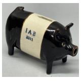 Iowa Antique Bottlers pig bank