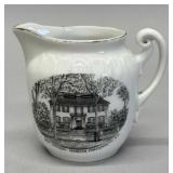 Portsmouth, N.H., souvenir china pitcher