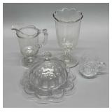 4 Pieces antique glassware