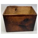 Antique wooden crate