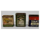 3 Vintage spice tins