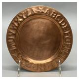 Michael Bonne alphabet plate, 1999