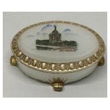 Oval Gettysburg antique dresser jar