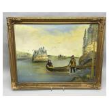 Pioneer folk art painting by Glen Geyer
