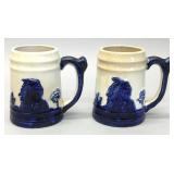 Old Sleepy Eye mugs, Western Stoneware