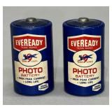 2 Vintage Eveready photo batteries