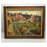 Folkish autumn landscape