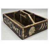 Folk art painted tote