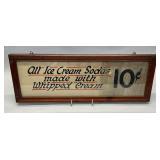 Soda fountain sign