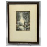 Woodland landscape by Charles Frederick Whitney