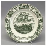 1956 centennial plate, Waterloo, Indiana