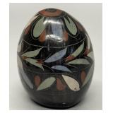 Blackware pottery egg