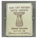 Clay City Pottery metal clip