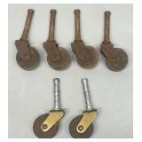 6 furniture casters