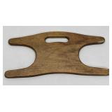 Wooden carrier for rope