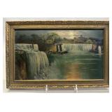 Niagara Falls oil on board, Loveman Studios
