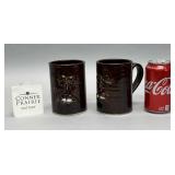 2 Conner Prairie face mugs