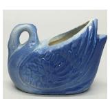 Blue swan toothpick holder