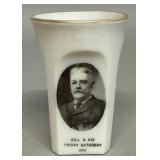 Masonic Shriner milk glass, 1917