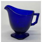 Cobalt glass creamer