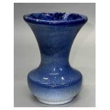 Blue art pottery vase