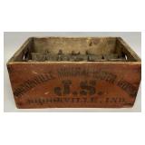 Brookville Mineral Water crate