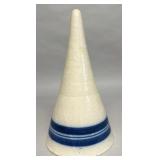 Conical stoneware vase