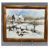 Winter watercolor by Norma McGinnis