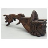 Virgil Brown wood carving, Muncie, Ind.